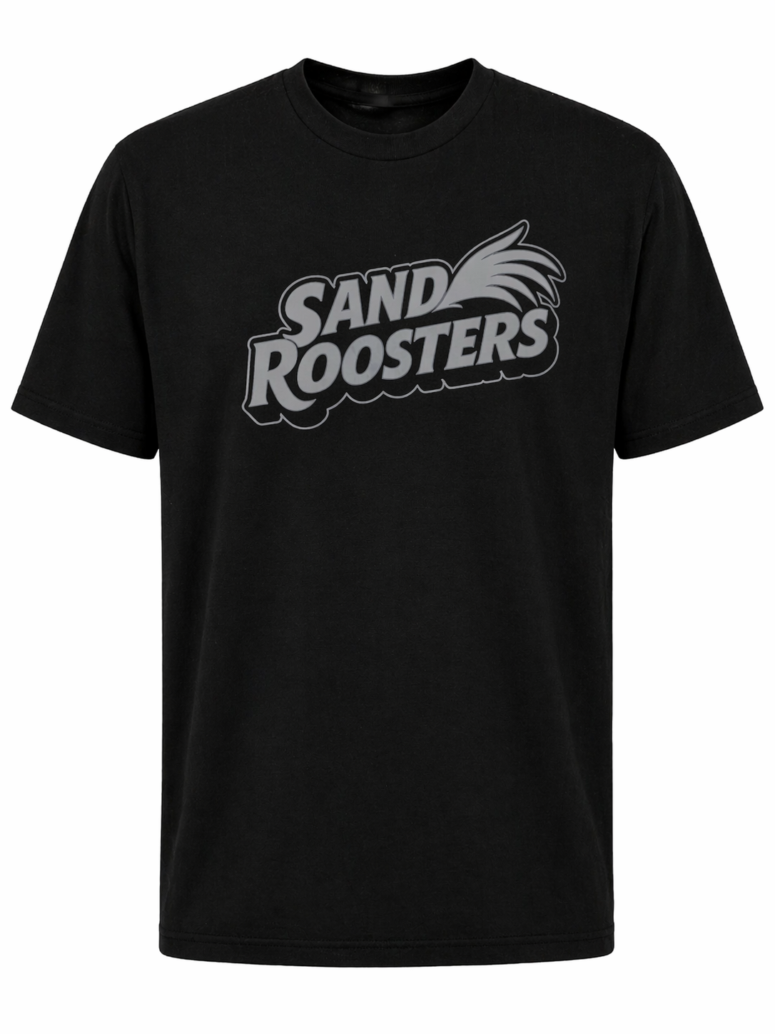Sand Roosters Grey Logo Short Sleeve T-Shirt
