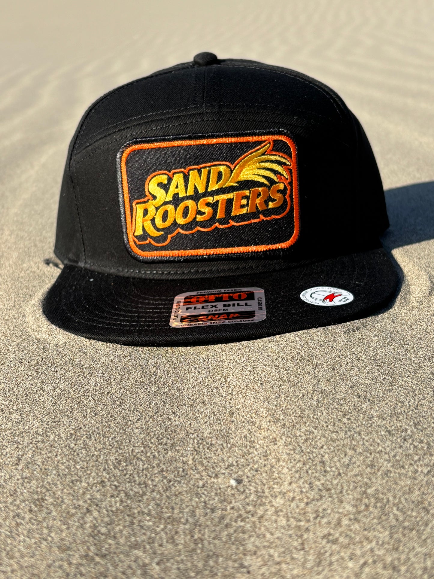 Sand Roosters 7 Panel Mid Profile Black