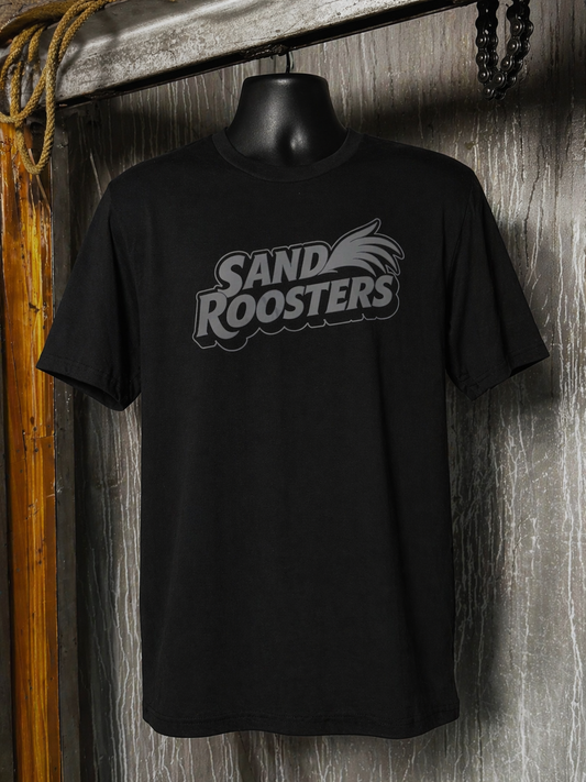 Sand Roosters Grey Logo Short Sleeve T-Shirt