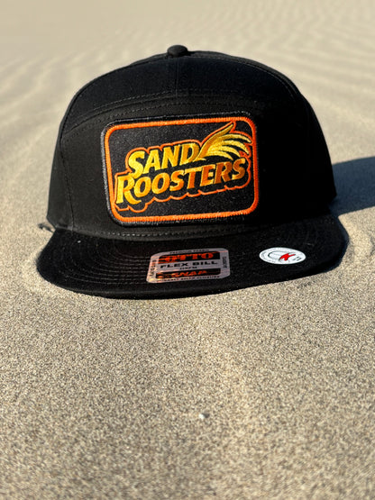 Sand Roosters 7 Panel Mid Profile Black