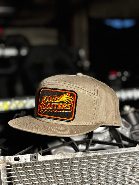 Sand Roosters 7 Panel Mid Profile Khaki
