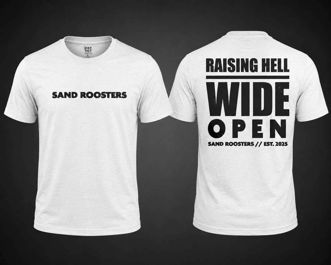 **PRE ORDER**Raisng Hell Wide Open TShirt (White)